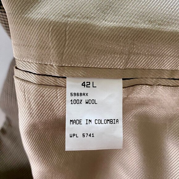 Oscar de la Renta 2 Button Wool Blazer Jacket Men's Size 42 L - Picture 8 of 9